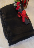 Black Jimmy Choo Saree with Bead & Sequin Hand Embroidery