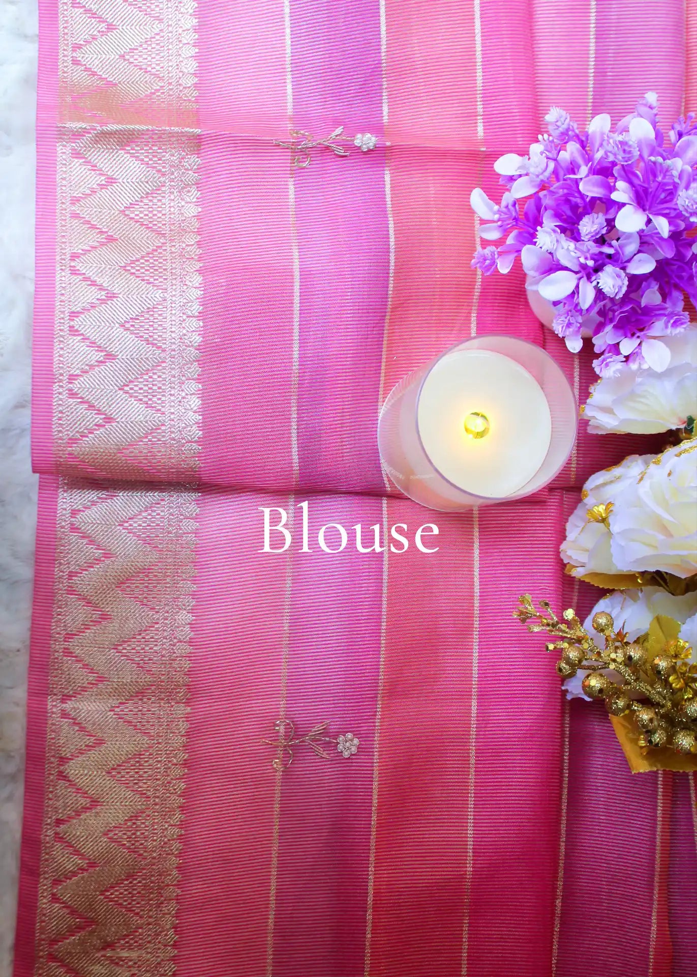 Multi colour Pastel Tissue Zari Saree